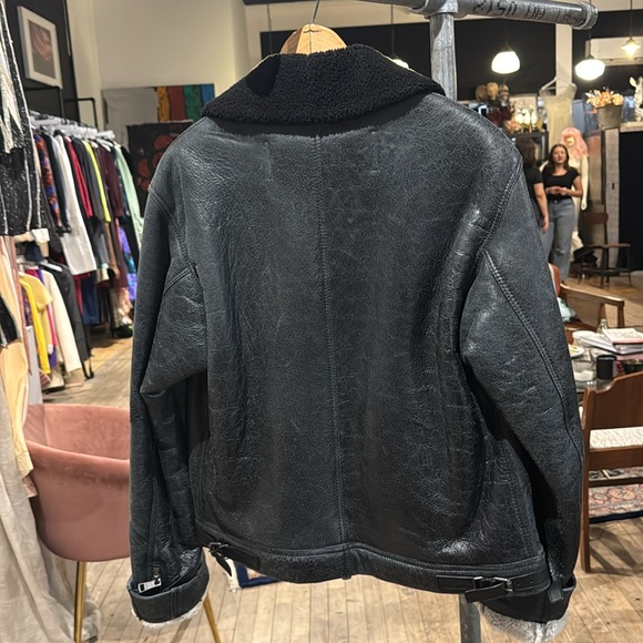 Burberry Brit vintage Shearling Leather Jacket - Picture 4 of 4